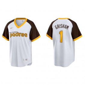 Trent Grisham Men's San Diego Padres Nike White Home Cooperstown Collection Jersey