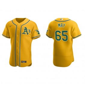 Trevor May Men's Oakland Athletics Nike Gold Authentic Jersey