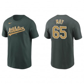 Trevor May Men's Oakland Athletics Matt Chapman Nike Green Name & Number T-Shirt