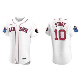 Trevor Story Boston Red Sox White 2022 Little League Classic Authentic Jersey