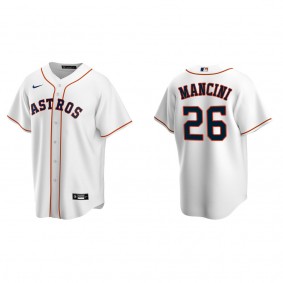 Men's Houston Astros Trey Mancini White Replica Home Jersey