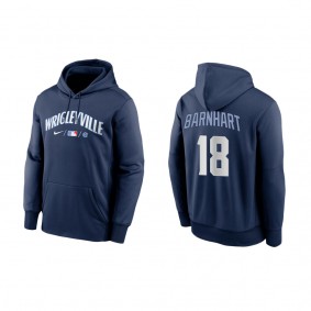 Tucker Barnhart Chicago Cubs Nike Navy City Connect Baseball Therma Pullover Hoodie