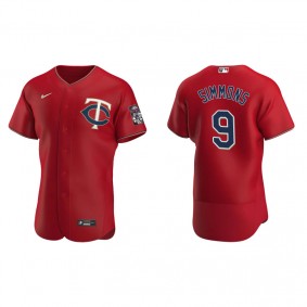 Men's Minnesota Twins Andrelton Simmons Red Authentic Alternate Jersey