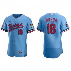Men's Minnesota Twins Kenta Maeda Light Blue Authentic Alternate Jersey