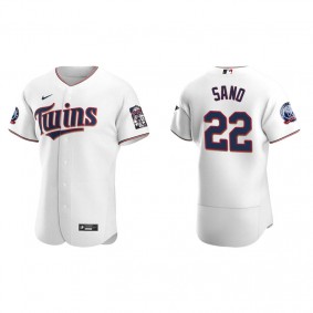 Men's Minnesota Twins Miguel Sano White Authentic Home Jersey