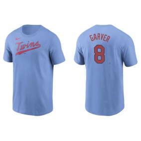 Men's Minnesota Twins Mitch Garver Light Blue Name & Number Nike T-Shirt
