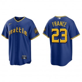 Ty France Seattle Mariners Royal 2023 City Connect Replica Jersey