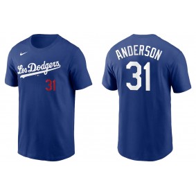 Men's Los Angeles Dodgers Tyler Anderson Royal City Connect T-Shirt