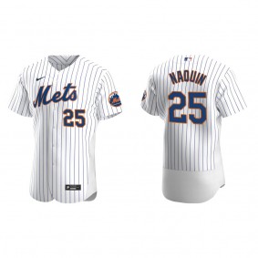 Mets Tyler Naquin White Authentic Home Jersey