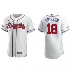 Vaughn Grissom Atlanta Braves White 2022 Postseason Authentic Jersey