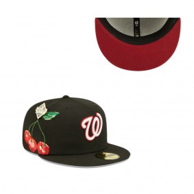 Washington Nationals Black Fruit 59FIFTY Fitted Hat