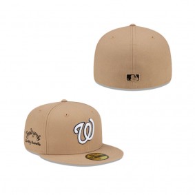 Washington Nationals Camel 59FIFTY Fitted Hat