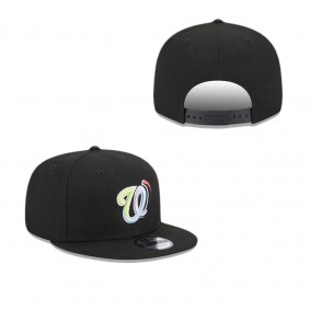 Washington Nationals Colorpack Black 9FIFTY Snapback Hat