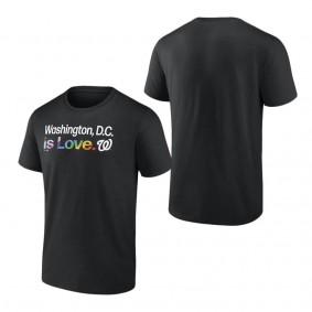 Men's Washington Nationals Fanatics Branded Black City Pride T-Shirt