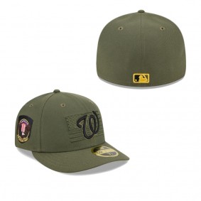 Men's Washington Nationals Green 2023 Armed Forces Day Low Profile 59FIFTY Fitted Hat