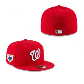 Men's Washington Nationals Red 2023 Jackie Robinson Day 59FIFTY Fitted Hat