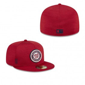 Men's Washington Nationals Red 2024 Clubhouse 59FIFTY Fitted Hat