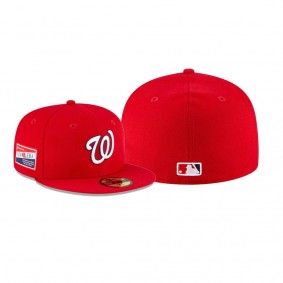 Men's Washington Nationals Centennial Collection Red 59FIFTY Fitted Hat