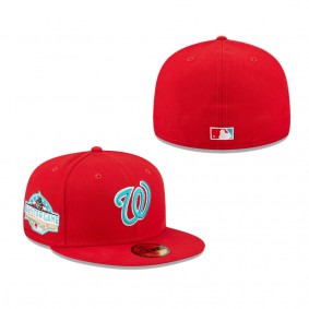 Men's Washington Nationals Scarlet 2018 All-Star Game Undervisor 59FIFTY Fitted Hat