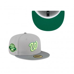 Washington Nationals Storm Gray 59FIFTY Fitted Hat
