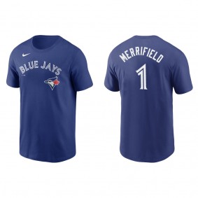 Blue Jays Whit Merrifield Royal Name & Number T-Shirt