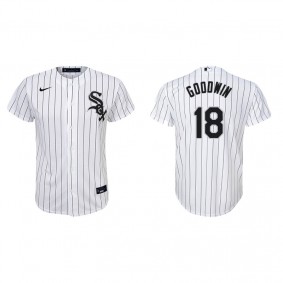 Youth Chicago White Sox Brian Goodwin White Replica Home Jersey
