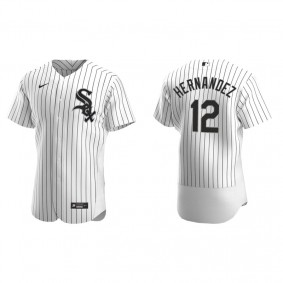 Men's Chicago White Sox Cesar Hernandez White Authentic Home Jersey