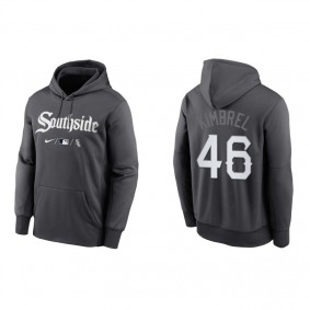 Men's Chicago White Sox Craig Kimbrel Anthracite 2021 City Connect Pullover Hoodie