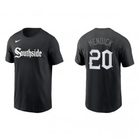 Men's Chicago White Sox Danny Mendick Black 2021 City Connect Wordmark T-Shirt