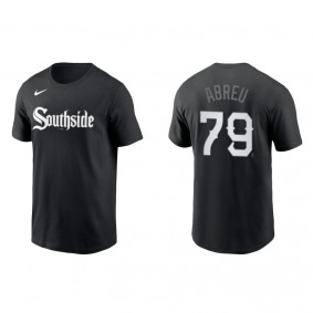 Men's Chicago White Sox Jose Abreu Black 2021 City Connect Wordmark T-Shirt