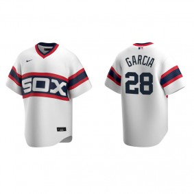 Men's Chicago White Sox Leury Garcia White Cooperstown Collection Home Jersey