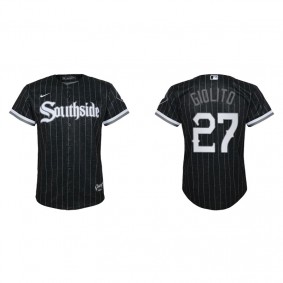 Youth Chicago White Sox Lucas Giolito Black 2021 City Connect Replica Jersey