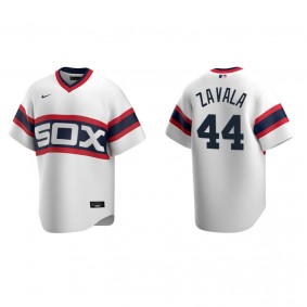 Men's Chicago White Sox Seby Zavala White Cooperstown Collection Home Jersey