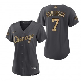 Women's Tim Anderson White Sox Charcoal 2022 MLB All-Star Game Replica Jersey