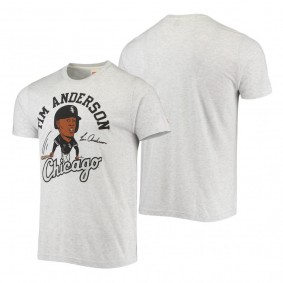 White Sox Tim Anderson Heathered Gray Caricature T-Shirt
