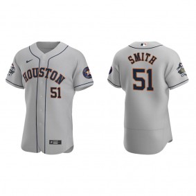 Will Smith Houston Astros Gray 2022 World Series Road Authentic Jersey
