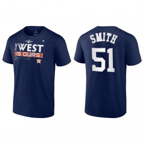 Will Smith Houston Astros Navy 2022 AL West Division Champions Locker Room T-Shirt