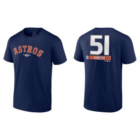 Will Smith Houston Astros Navy 2022 World Series T-Shirt
