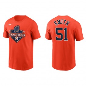 Will Smith Houston Astros Orange 2022 World Series Champions T-Shirt