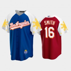 Dodgers 2022 Filipino Heritage Night Will Smith Royal Red Jersey
