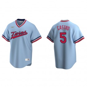 Willi Castro Men's Minnesota Twins Nike Light Blue Road Cooperstown Collection Jersey