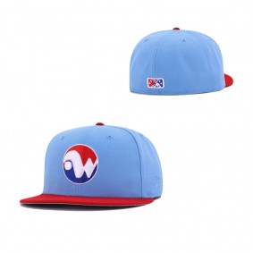 Winnipeg Whips Sky Blue Scarlet 59FIFTY Fitted Hat
