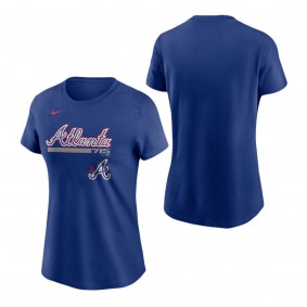 Women's Atlanta Braves Royal 2023 City Connect Wordmark T-Shirt