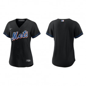Women's New York Mets Nike Black Alternate Replica Jersey