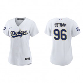 Women's James Outman Los Angeles Dodgers White Gold 2021 City Connect Replica Jersey