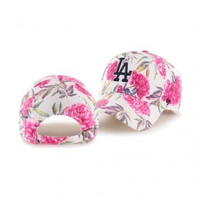 Women's Los Angeles Dodgers Peony White Clean Up Hat