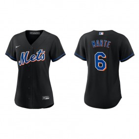 Women's Starling Marte New York Mets Black Replica Alternate Jersey