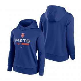 Women's New York Mets Royal 2022 Postseason Authentic Collection Dugout Pullover Hoodie