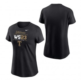 Women's Texas Rangers Nike Black 2023 World Series Champions Lockup T-Shirt