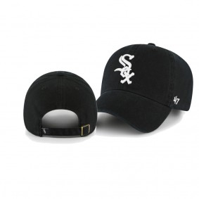 Youth Chicago White Sox Team Logo Black Clean Up Adjustable Hat